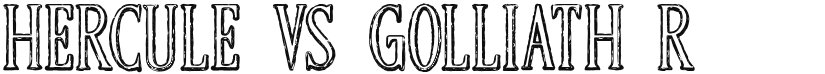 HERCULE VS GOLLIATH font download