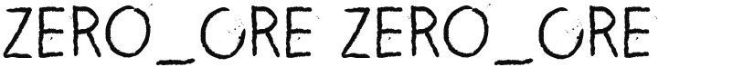 ZERO_CRE font download