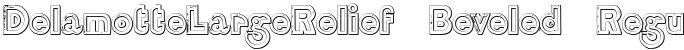 DelamotteLargeRelief Beveled Regular