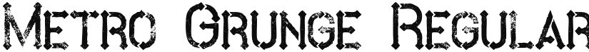 Metro Grunge font download