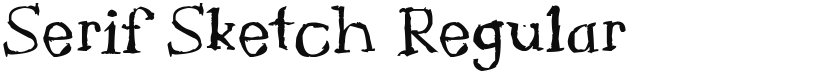 Serif Sketch font download