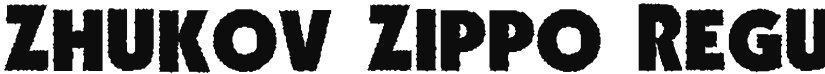 Zhukov Zippo font download