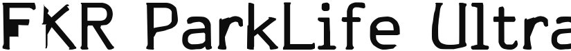 FKR ParkLife font download