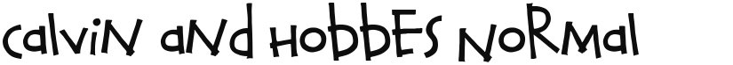 Calvin and Hobbes font download