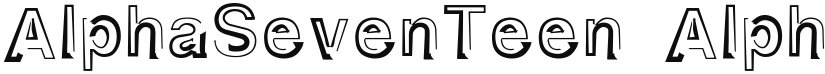 AlphaSevenTeen font download