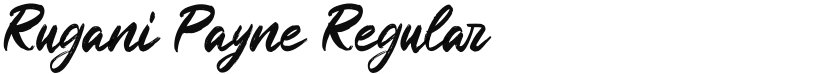 Rugani Payne font download
