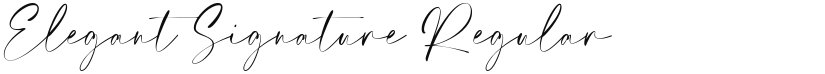 Elegant Signature font download