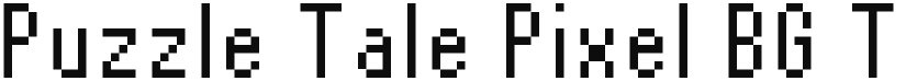 Puzzle Tale Pixel BG font download