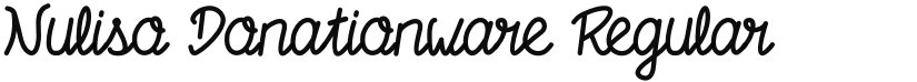 Nuliso Donationware font download