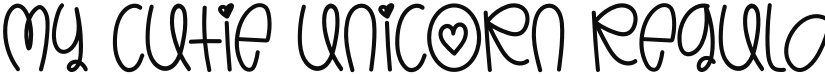 My Cutie Unicorn font download
