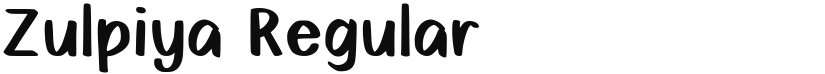 Zulpiya font download