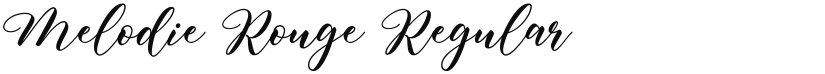 Melodie Rouge font download