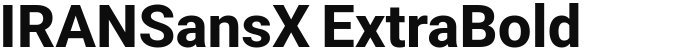 IRANSansX ExtraBold