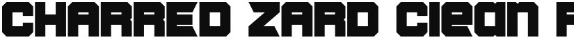 CHARRED ZARD Clean font download