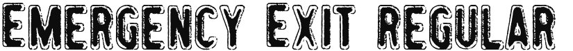 Emergency Exit font download