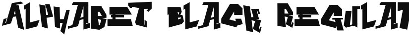 Alphabet Black font download