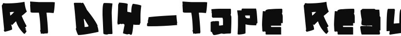 RT DIY-Tape font download