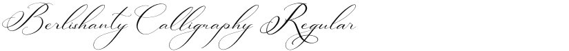 Berlishanty Calligraphy font download