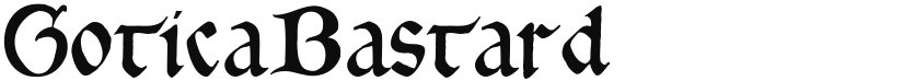 Gotica Bastard font download