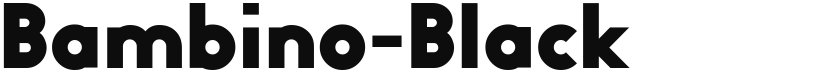 Bambino-Black font download