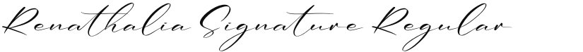 Renathalia Signature font download