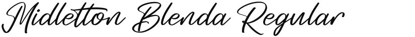 Midletton Blenda font download
