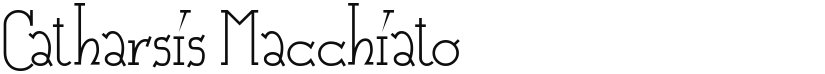Catharsis Macchiato font download