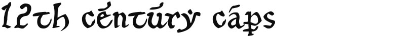 12th c. Fancy Caps font download