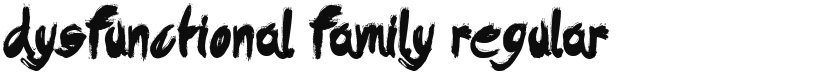 Dysfunctional Family font download