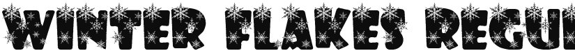 Winter Flakes font download