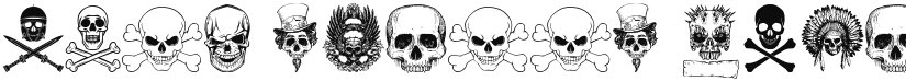 only skulls font download