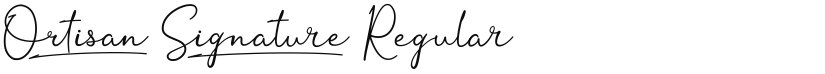 Ortisan Signature font download