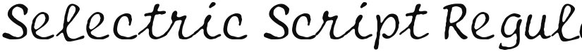 Selectric Script font download