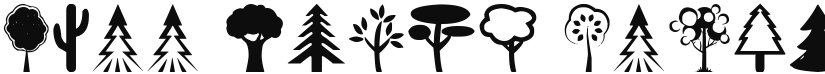 Tree Icons font download