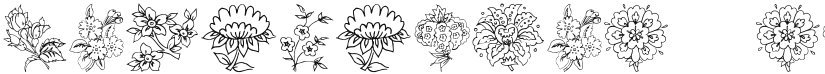 Traditional Floral Design II font download