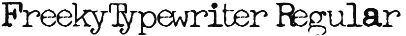 FreekyTypewriter font download