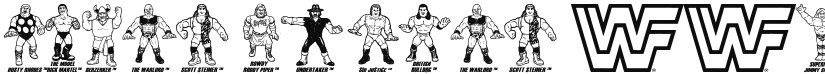 Retro Hasbro WWF Figures font download