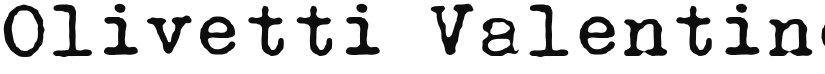 Olivetti Valentine font download