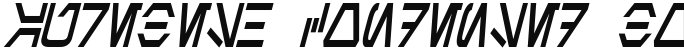 Aurebesh Condensed Bold Italic