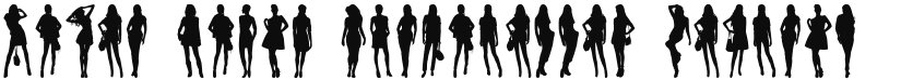 Model Woman Silhouettes font download