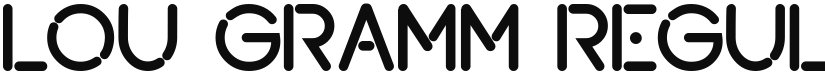 Lou Gramm font download