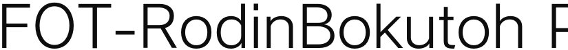 FOT-RodinBokutoh Pro font download