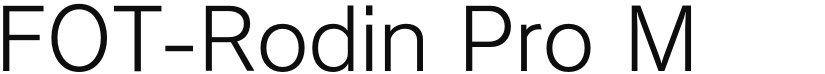 FOT-Rodin Pro font download