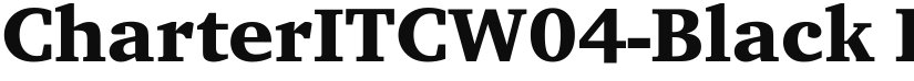 CharterITCW04-Black font download