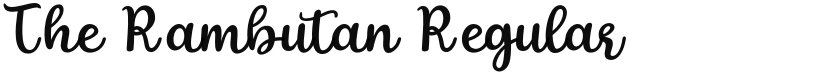 The Rambutan font download