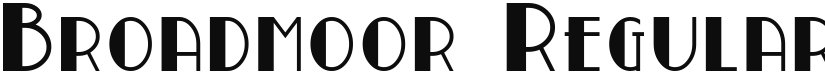 Broadmoor font download