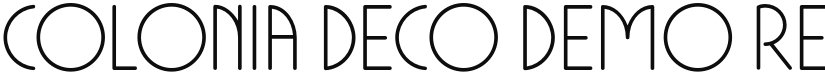 Colonia Deco DEMO font download