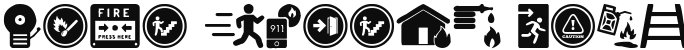 Fire Safety Icons Regular