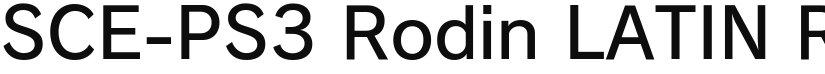 SCE-PS3 Rodin LATIN font download