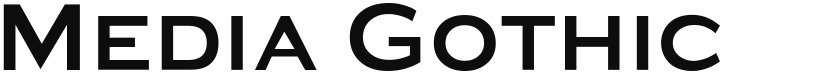 Media Gothic font download